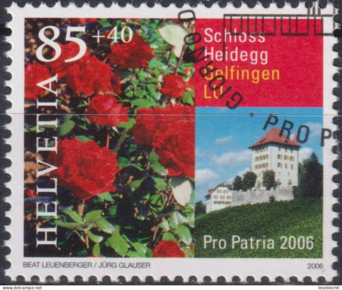 2006 Schweiz Pro Patria, Schloss Heidegg, Gelfingen LU ⵙ Zum:CH B293, Mi:CH 1962, Yt:CH 1887 - Gebraucht