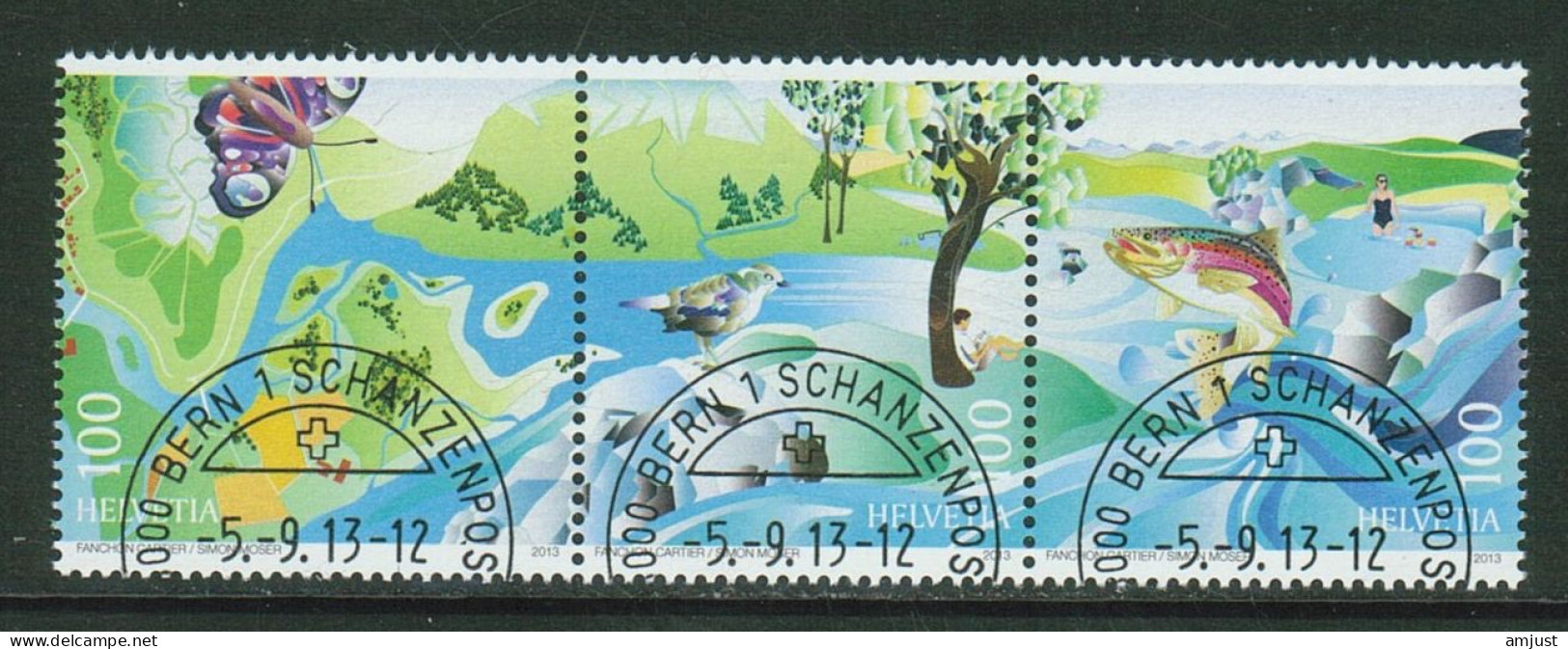 Suisse /Schweiz/Svizzera // 2013 // Renaturation   Oblitéré No. 1474-1476 - Used Stamps