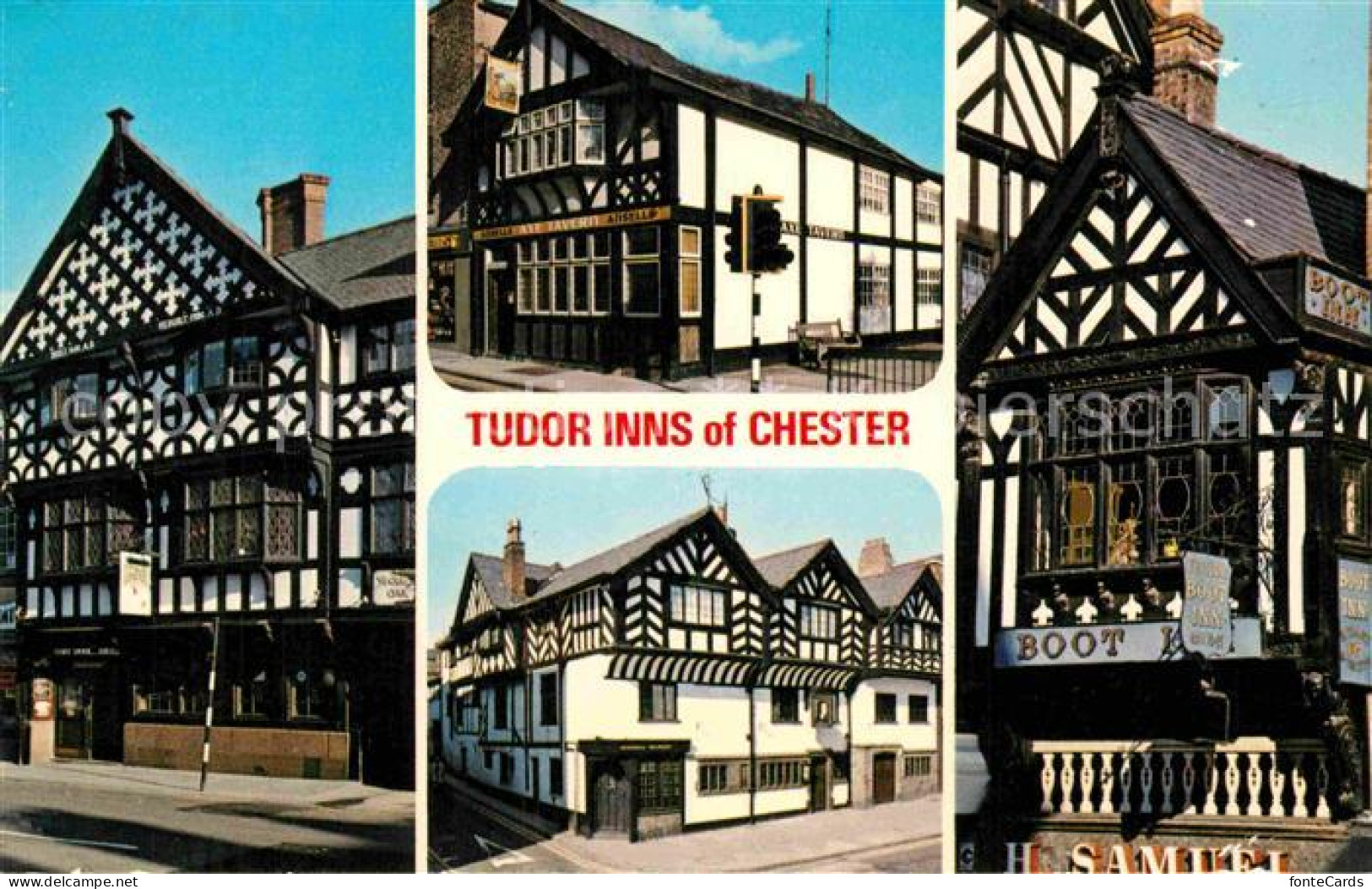 72764012 Chester Cheshire Tudor Inns Fachwerkhaeuser Chester - Andere & Zonder Classificatie