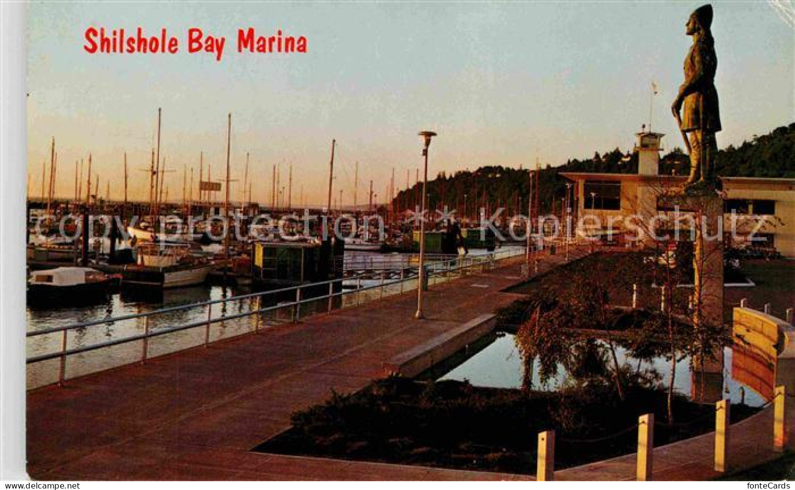72748956 Seattle Shilshole Bay Puget Sound Hafen Statue Leif Erikson  - Andere & Zonder Classificatie