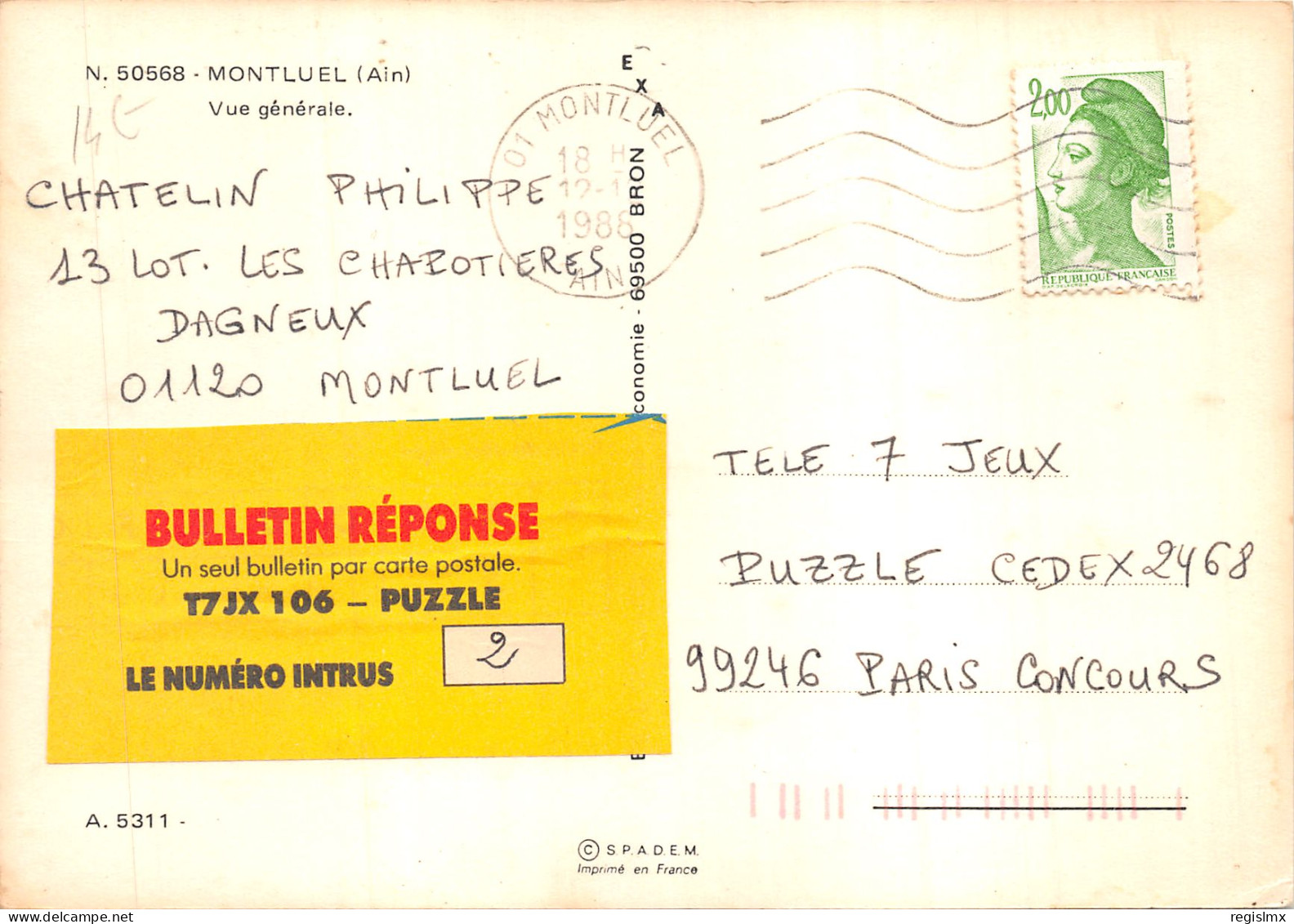 01-MONTLUEL-N°T549-A/0071 - Montluel