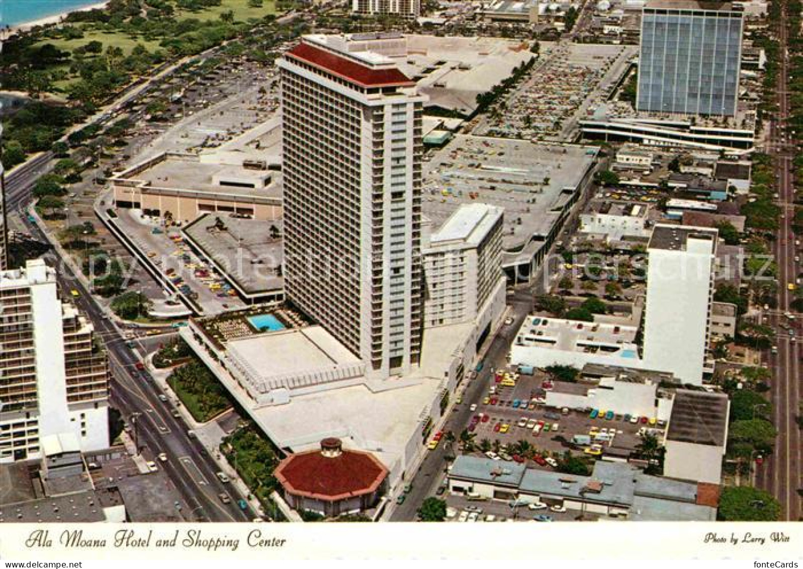 72715527 Waikiki Ala Moana Hotel And Shopping Center Arial View - Sonstige & Ohne Zuordnung