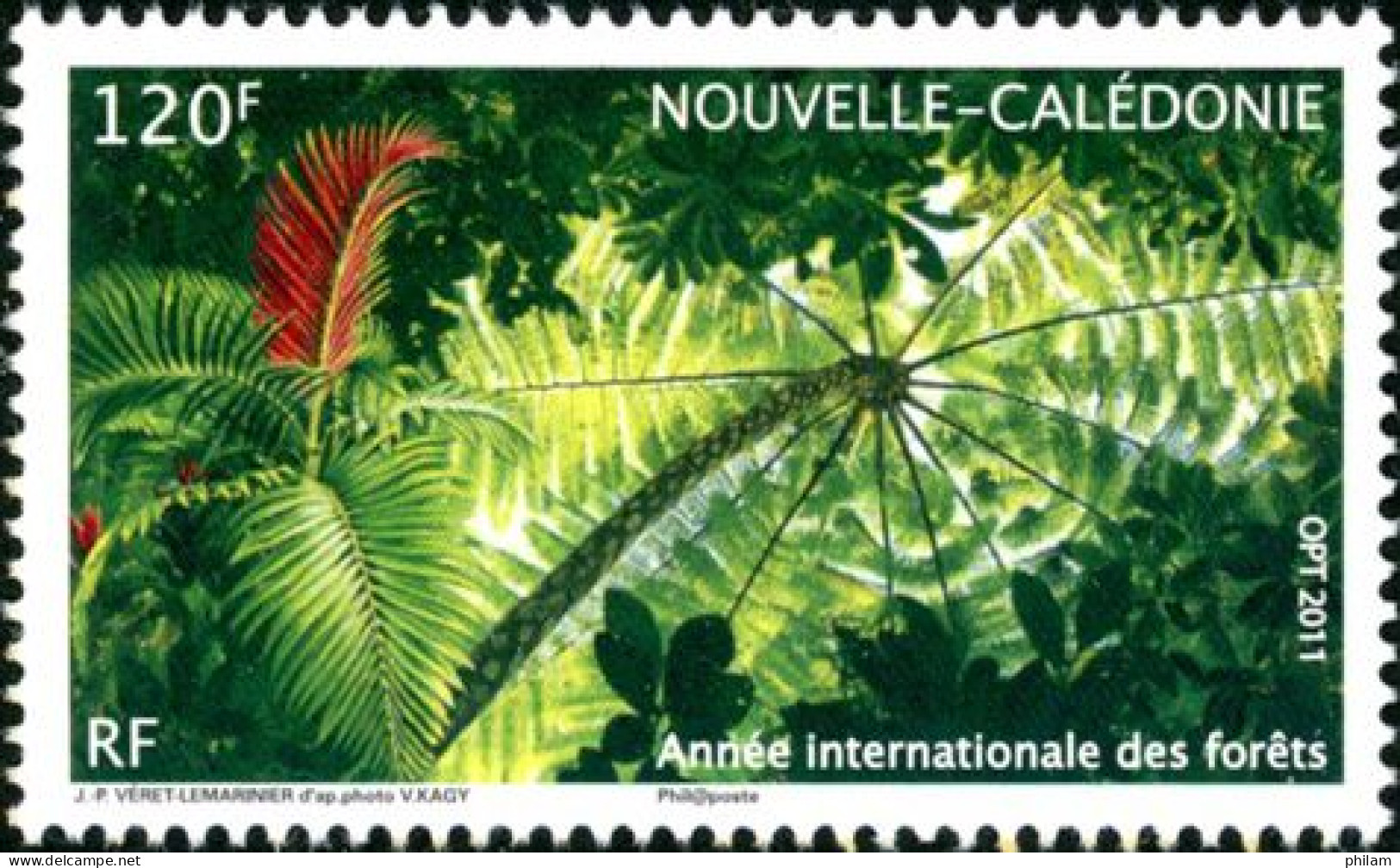 NOUVELLE CALEDONIE 2011 - Année Internationale Des Forêts - 1 V. - Ungebraucht