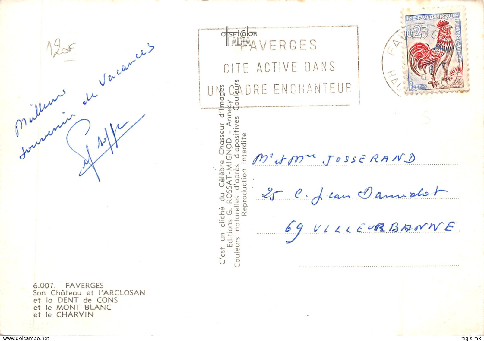 74-FAVERGES-N°T561-B/0215 - Faverges