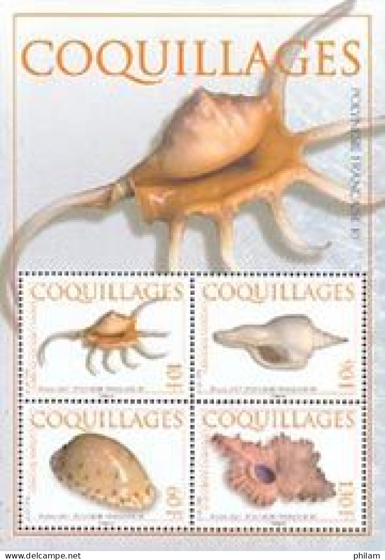 POLYNESIE 2007 - Les Coquillages - BF - Unused Stamps