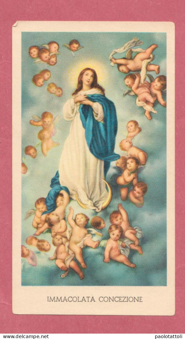 Holy Card, Santino- Immacolata Concezionz- Con Approvazione Ecclesiastica. Ed. GMi N°151- Dim. 104x 59mm - Devotieprenten