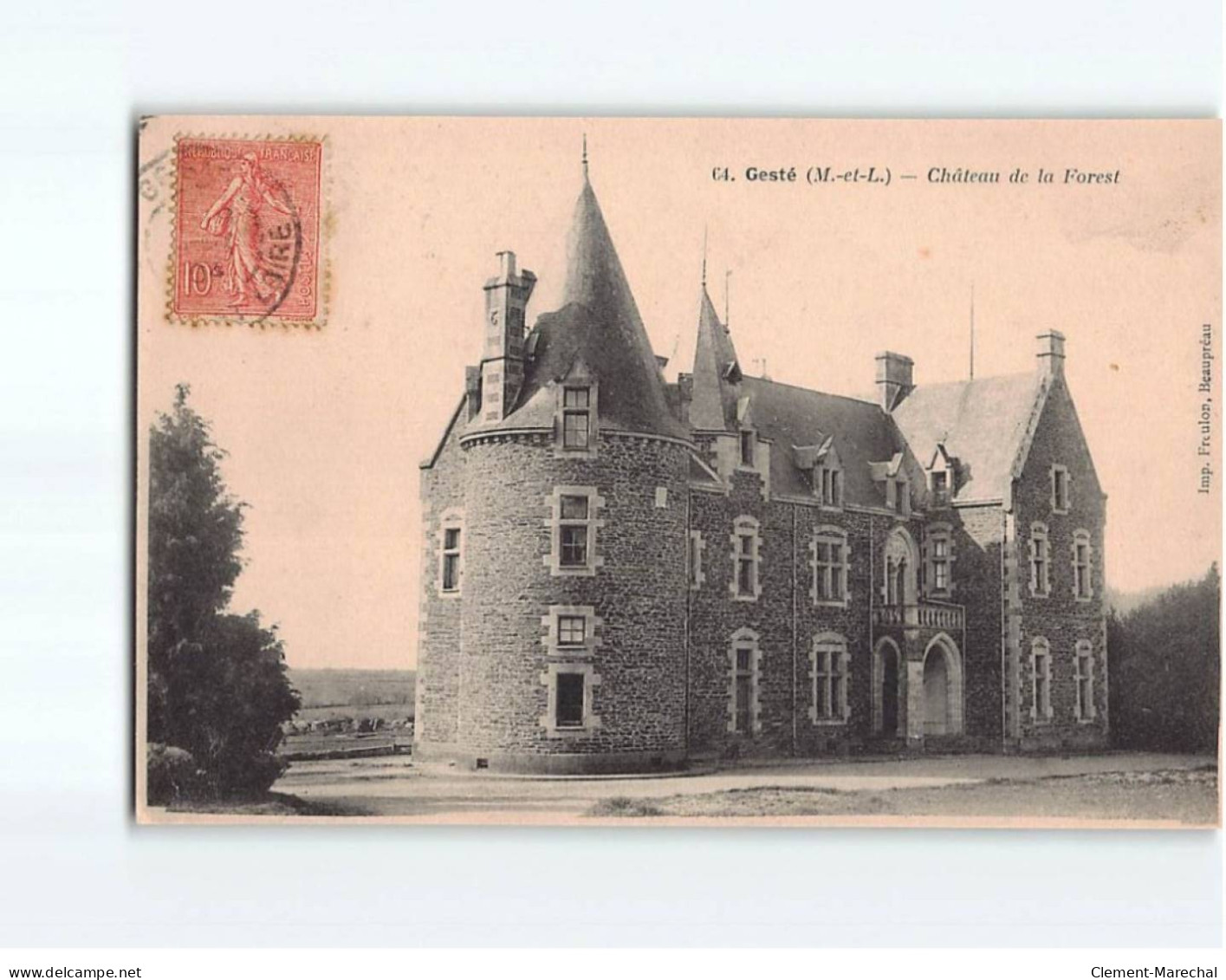 GESTE : Château De La Forest - Très Bon état - Other & Unclassified