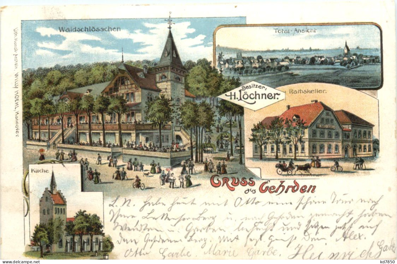 Gruss Aus Gehrden Hannover - Litho - Hannover