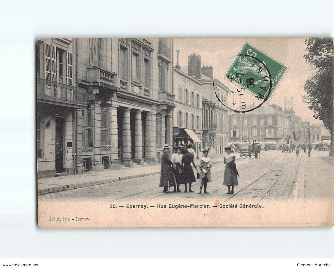 EPERNAY : Rue Eugène Mercier, Société Générale - état - Epernay