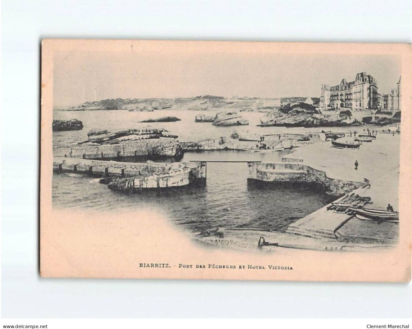 BIARRITZ : Pont Des Pêcheurs Et Hôtel Victoria - Très Bon état - Biarritz