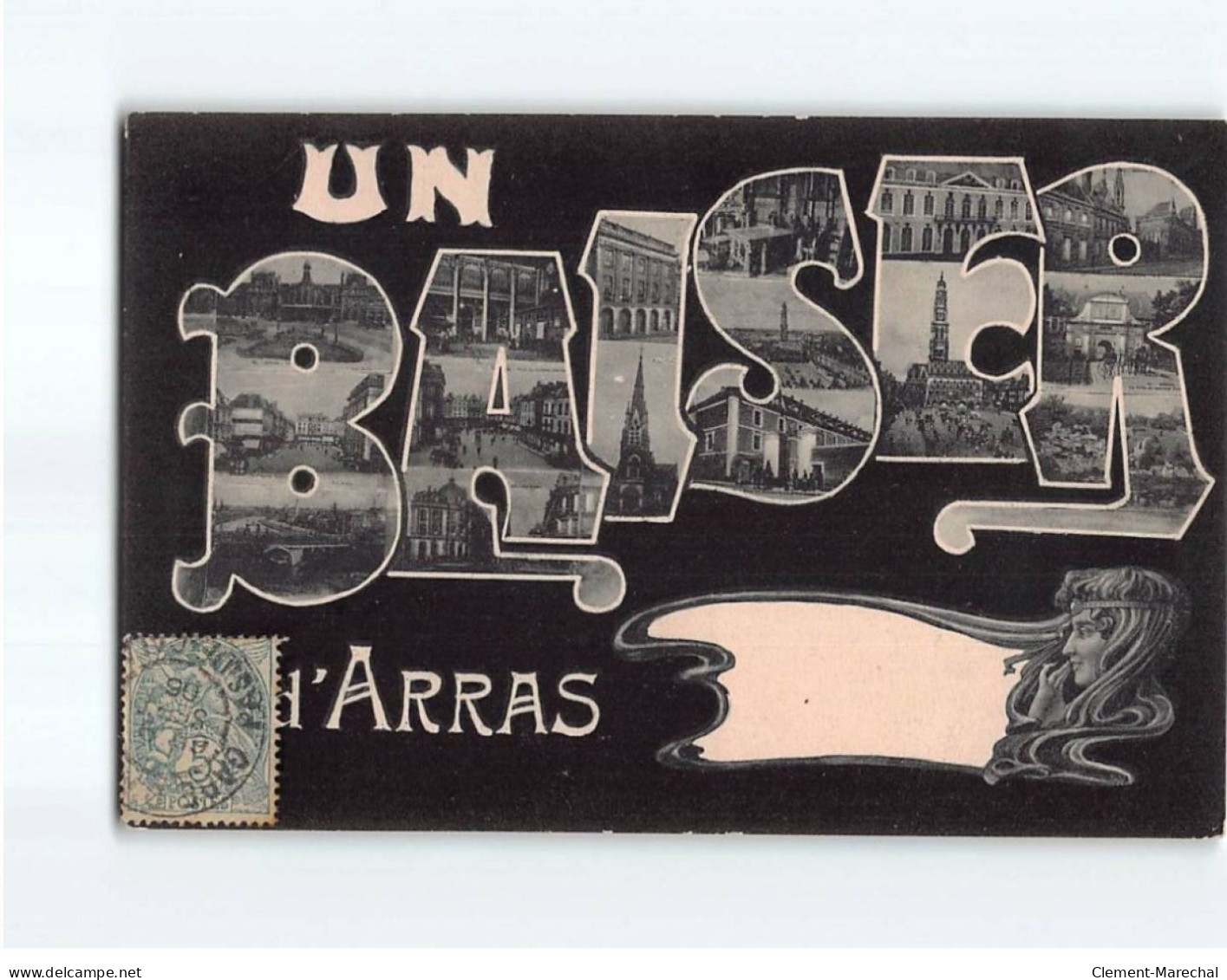 ARRAS : Carte Souvenir - état - Arras