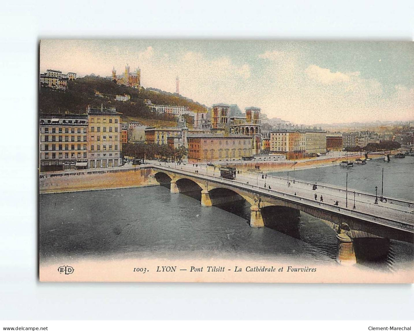 LYON : Pont Tilsitt, La Cathédrale Et Fourvières - Très Bon état - Other & Unclassified