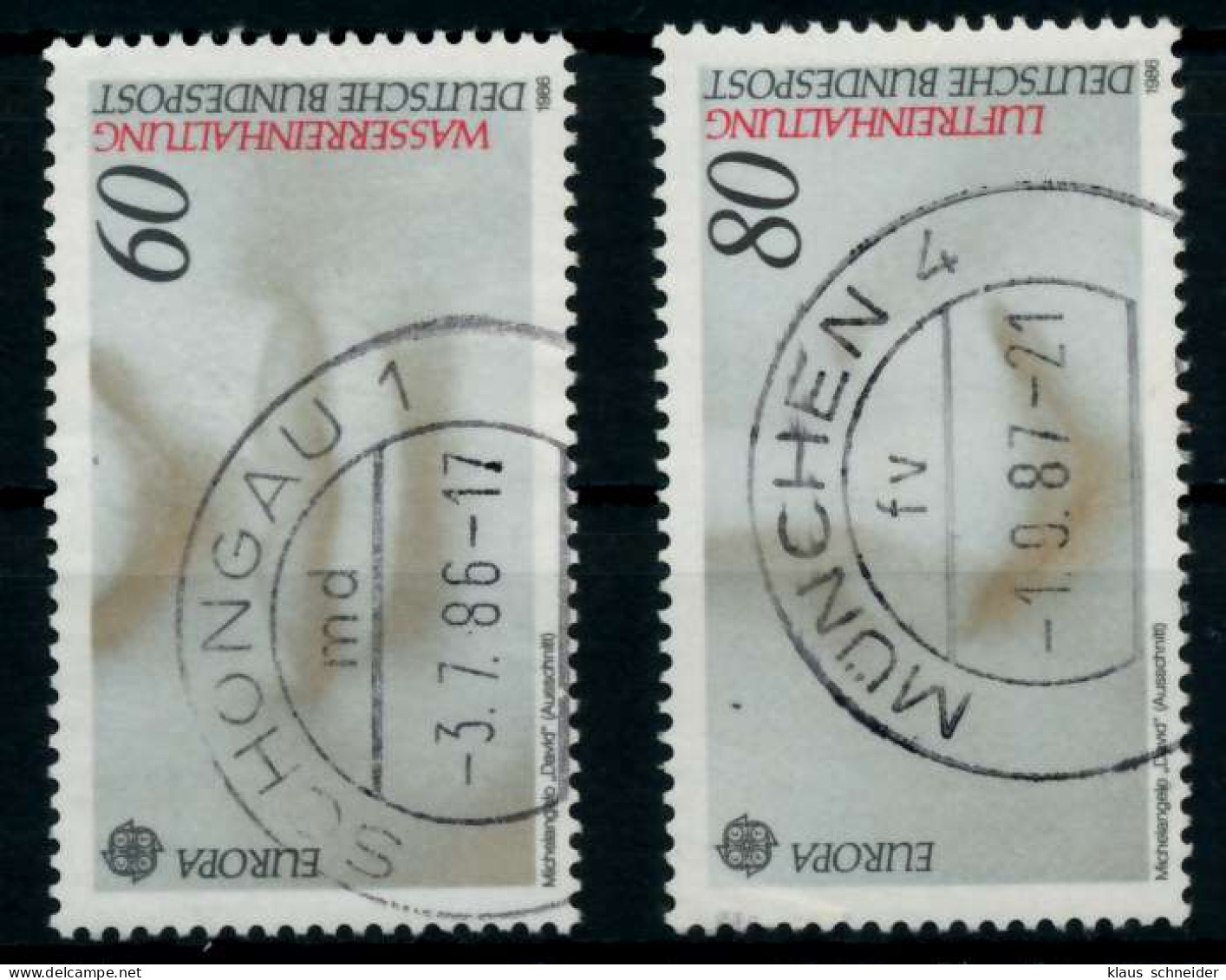 BRD BUND 1986 Nr 1278-1279 Zentrisch Gestempelt X894C12 - Oblitérés