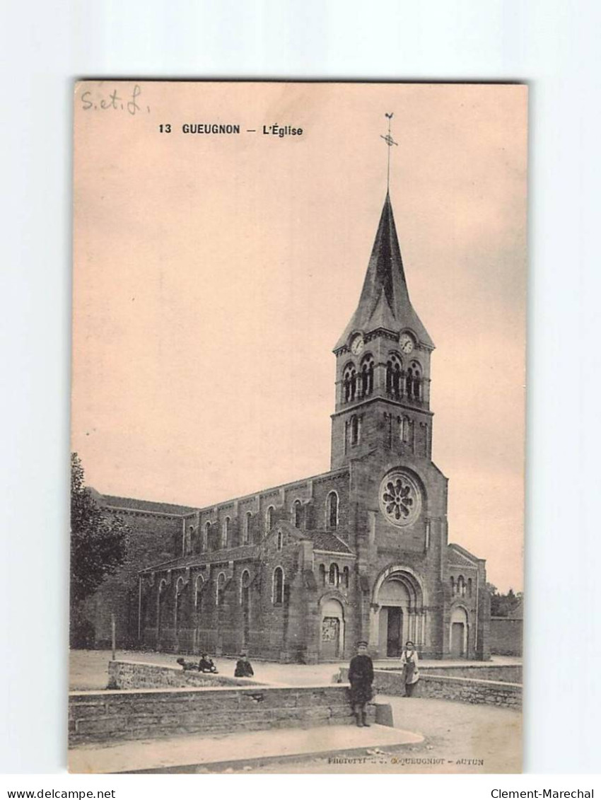 GUEUGNON : L'Eglise - Très Bon état - Gueugnon