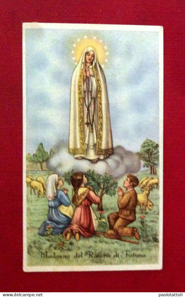 Santini, Madonna Del Rosario Di Fatima. Offerta Di Se Stessi Alla Madonna. Ed. Arti Grafiche Favia, Bari. - Images Religieuses