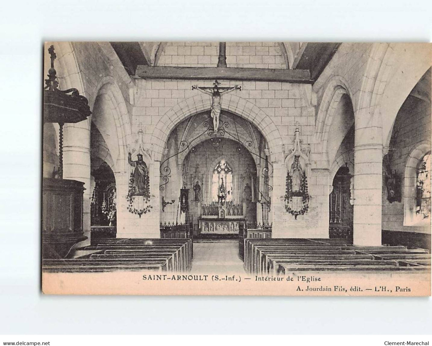 SAINT ARNOULT : Intérieur De L'Eglise - Très Bon état - Autres & Non Classés