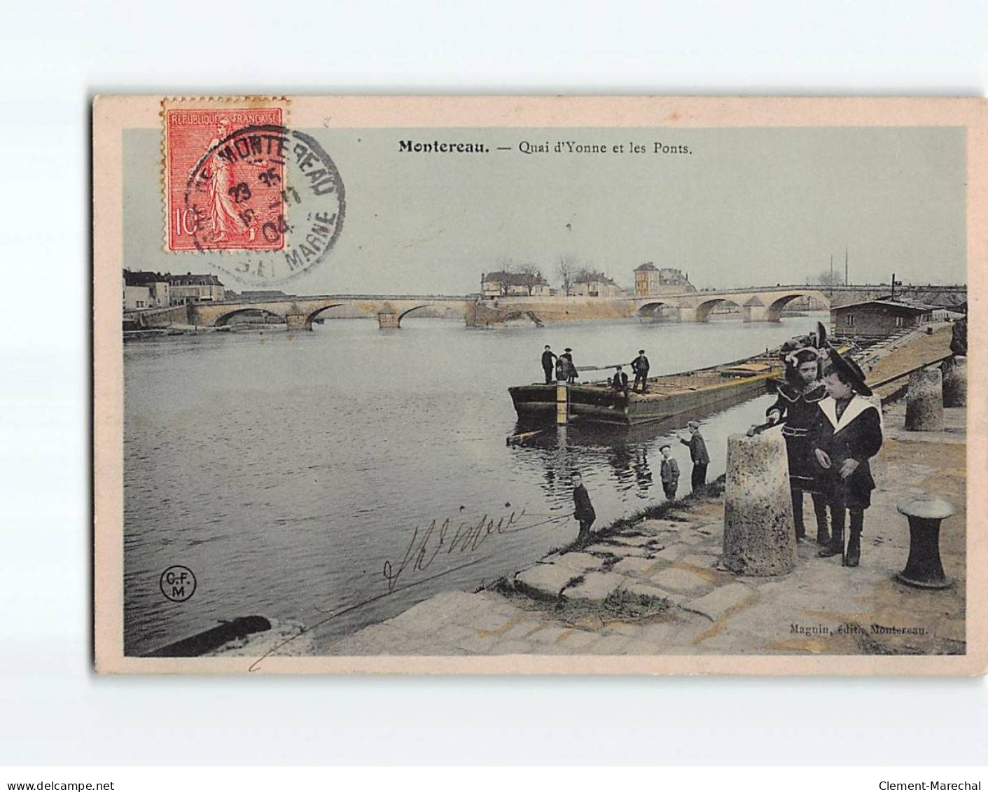 MONTEREAU : Quai D'Yonne Et Les Ponts - Très Bon état - Montereau