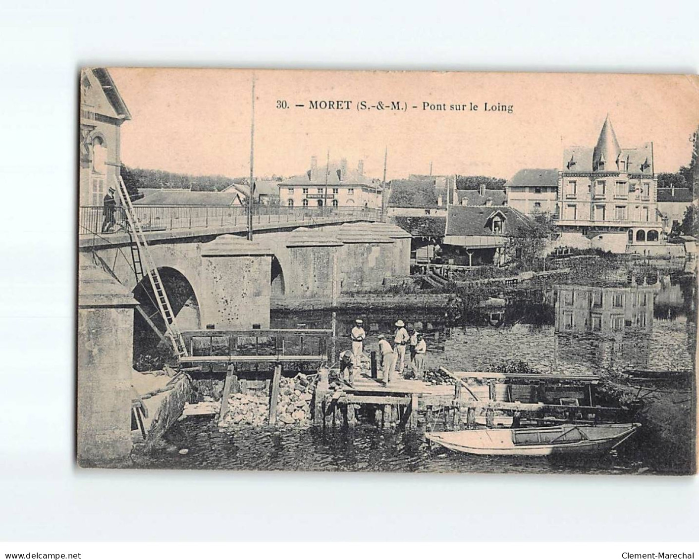 MORET : Pont Sur Le Loing - état - Moret Sur Loing