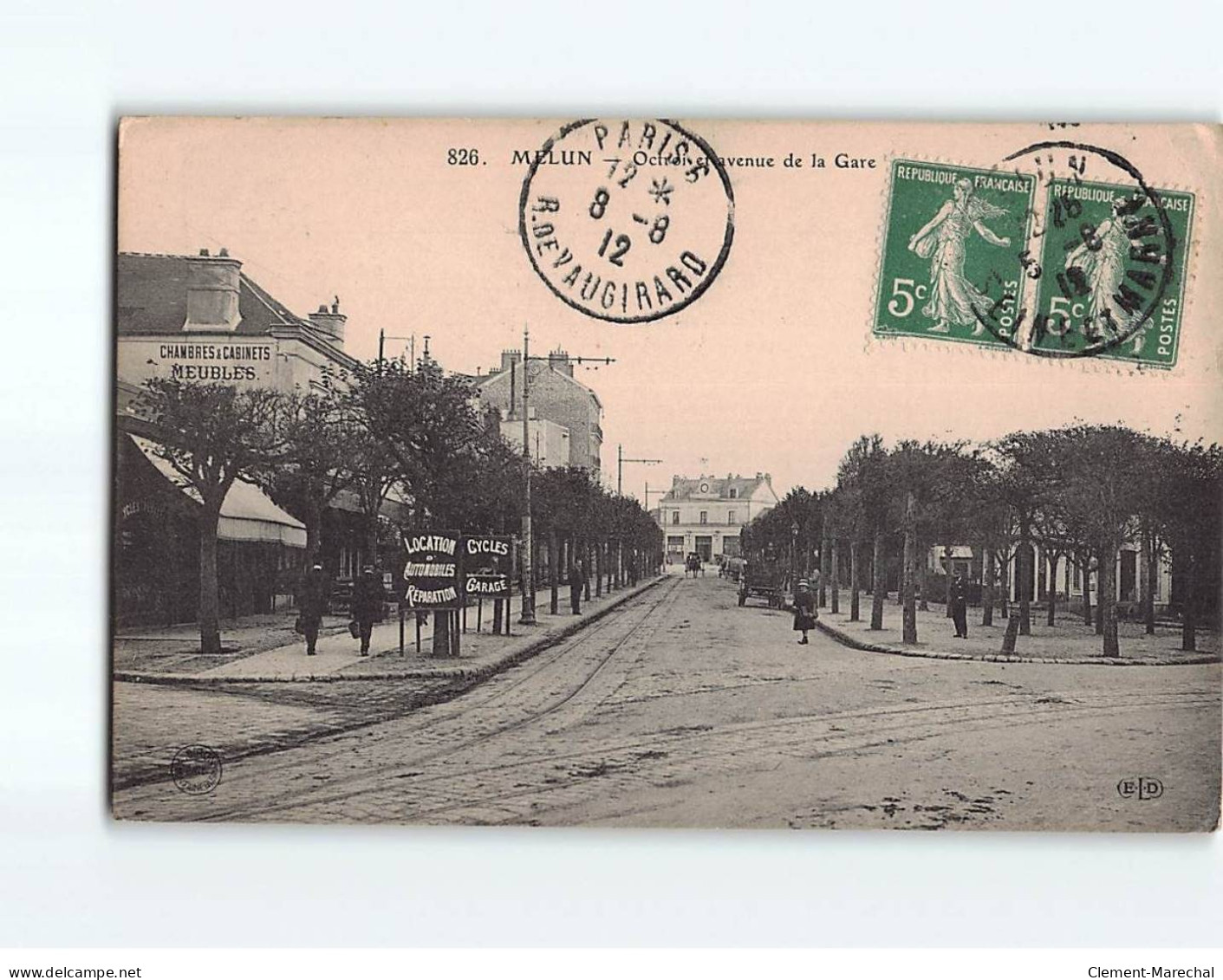 MELUN : Octroi Et Avenue De La Gare - état - Melun