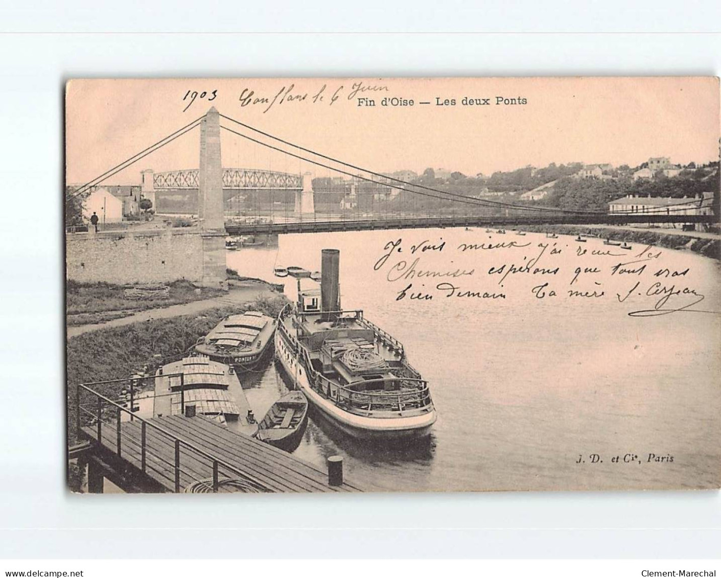 CONFLANS FIN D'OISE : Les Deux Ponts - Très Bon état - Conflans Saint Honorine