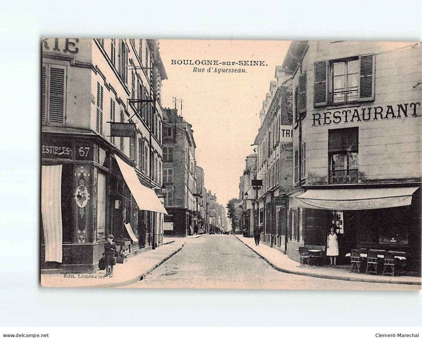 BOULOGNE SUR SEINE : Rue D'Aguesseau - Très Bon état - Boulogne Billancourt