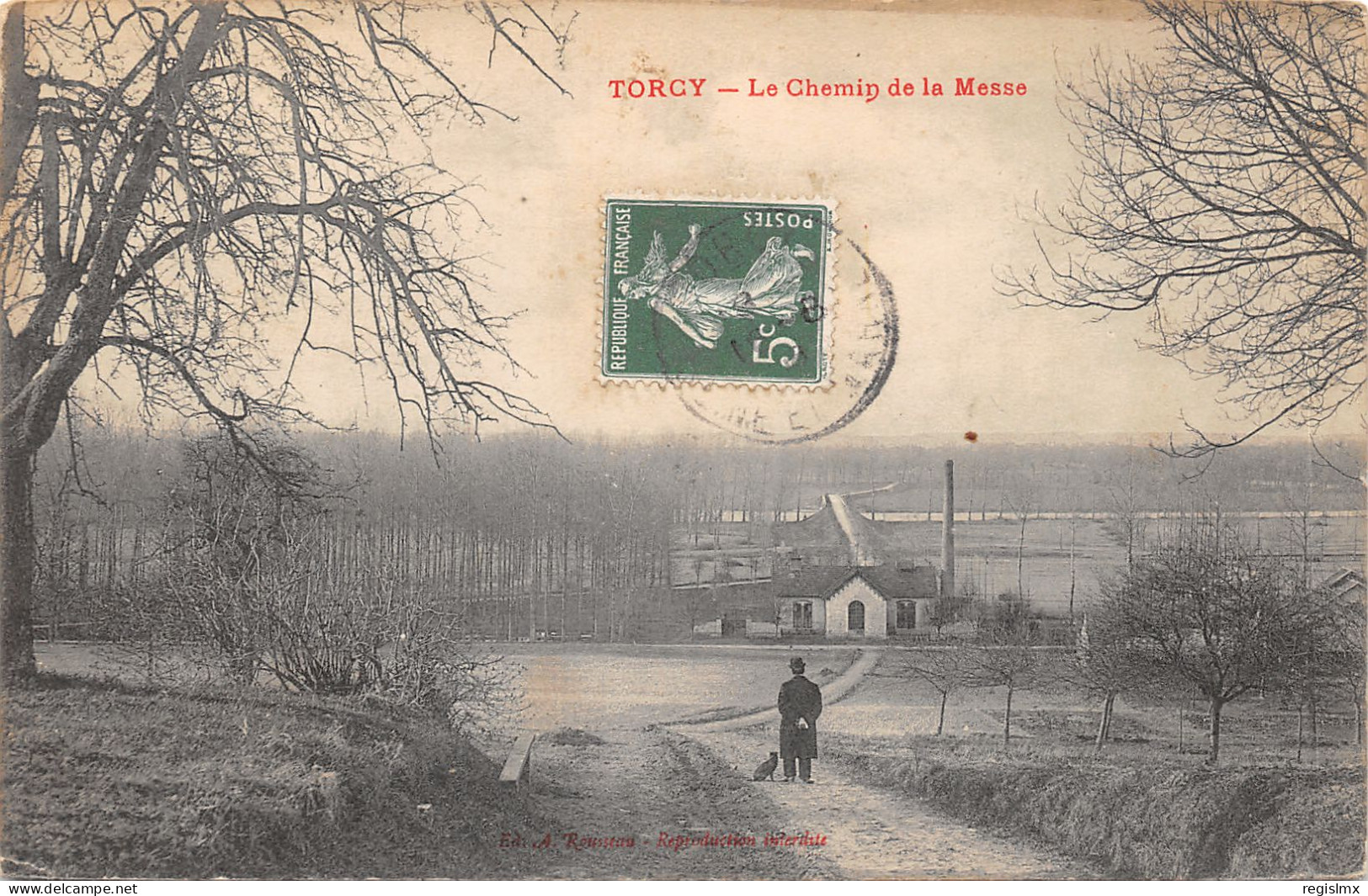 77-TORCY-CHEMIN DE LA MESSE-N°T2412-F/0257 - Torcy