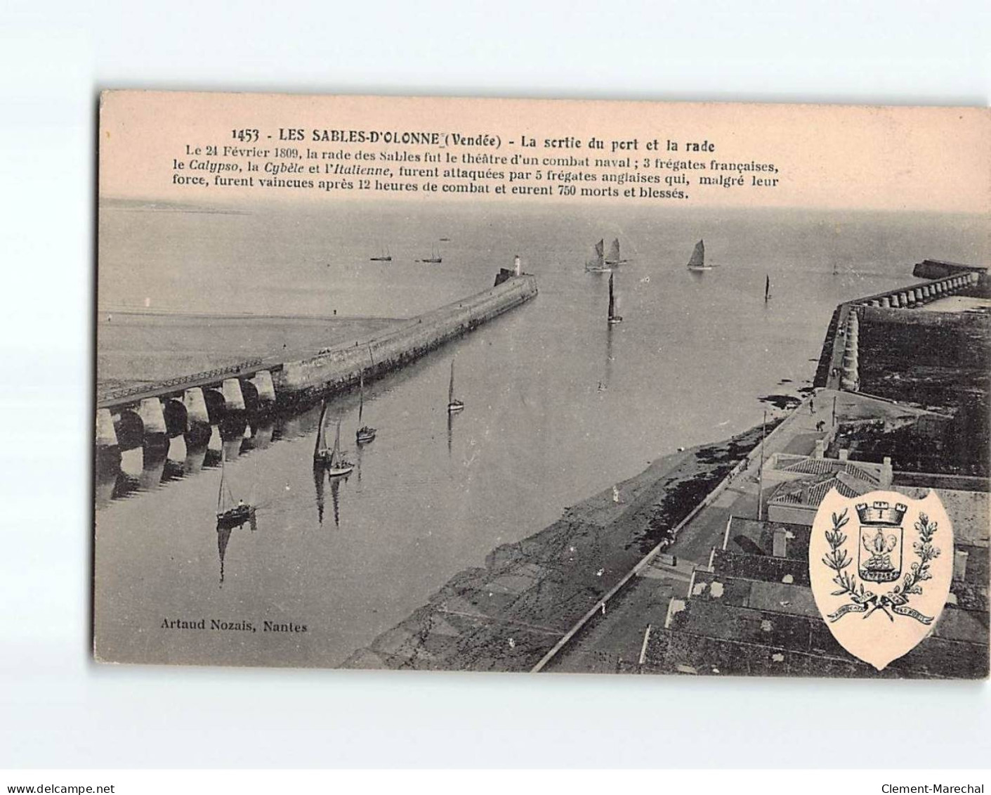 LES SABLES D'OLONNE : La Sortie Du Port Et La Rade - Très Bon état - Sables D'Olonne