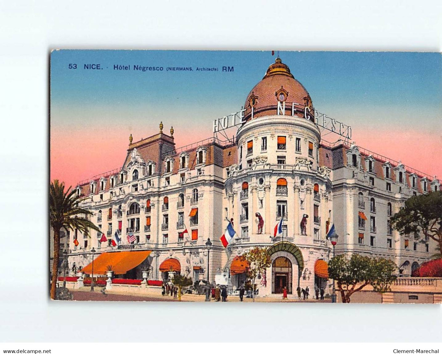 NICE: Hôtel Négresco - Très Bon état - Cafés, Hôtels, Restaurants