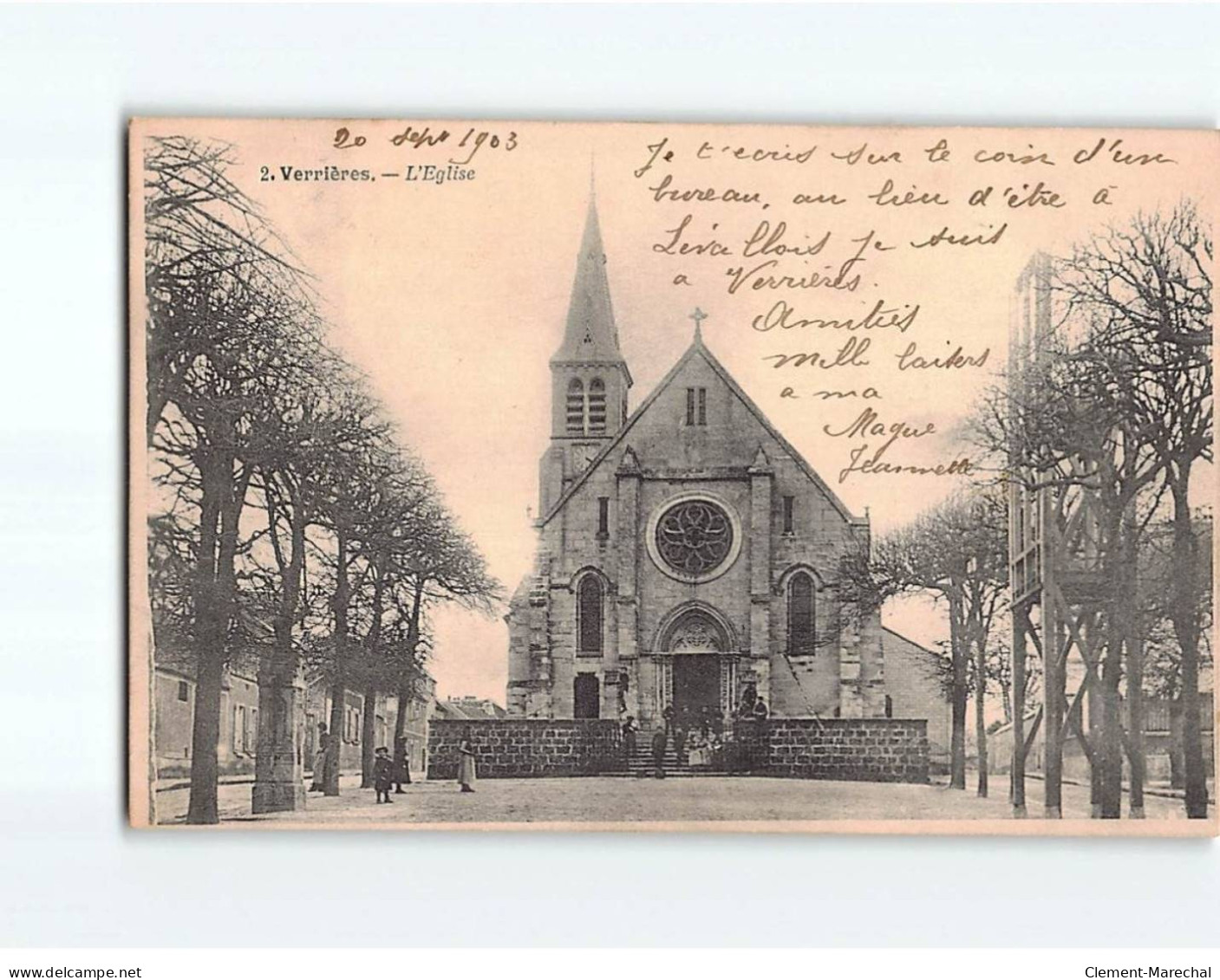 VERRIERES : L'Eglise - Très Bon état - Verrieres Le Buisson