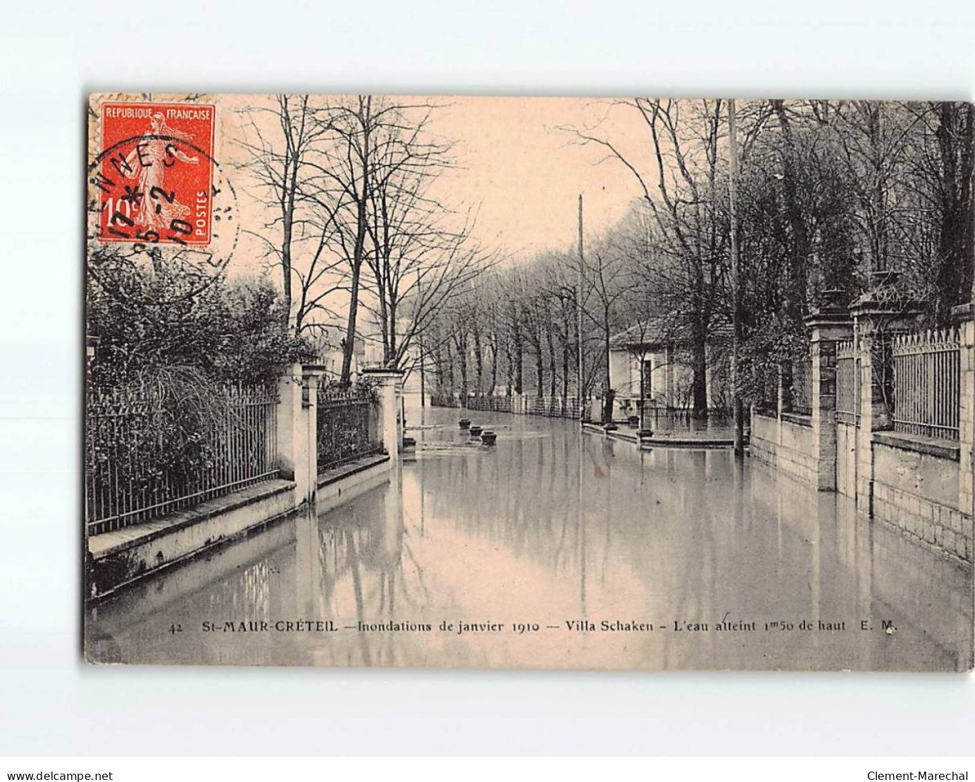 SAINT MAUR CRETEIL : Inondations De 1910, Villa Schaken - Très Bon état - Saint Maur Des Fosses