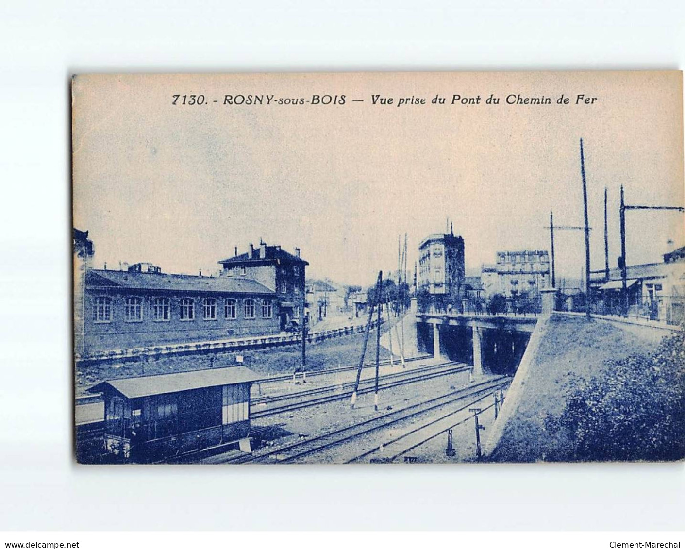 ROSNY SOUS BOIS : Vue Prise Du Pont Du Chemin De Fer - Très Bon état - Rosny Sous Bois