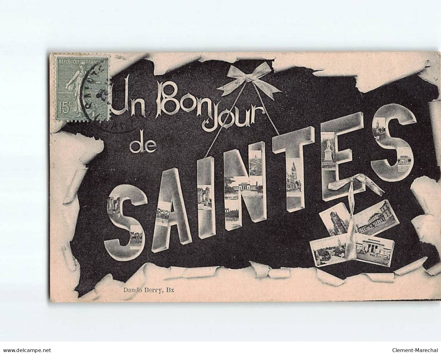SAINTES : Carte Souvenir - état - Saintes
