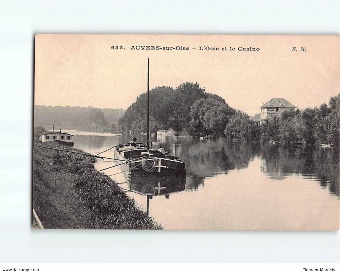 AUVERS SUR OISE : L'Oise Et Le Casino - Très Bon état - Auvers Sur Oise