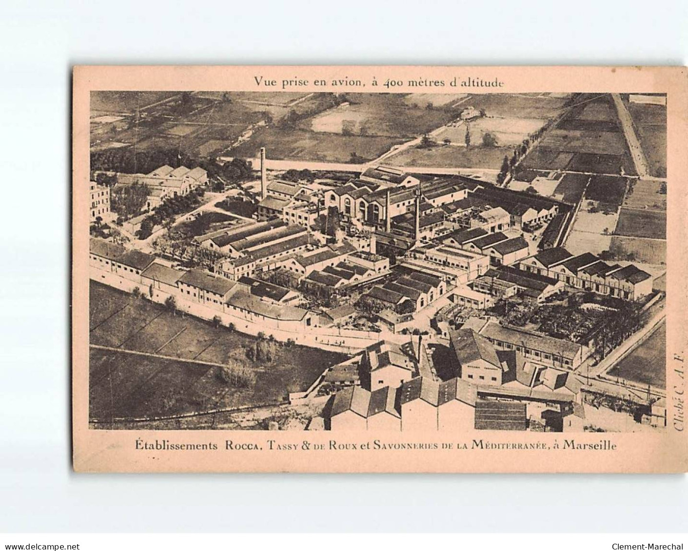 MARSEILLE : Etablissement Rocca, Tassy Et De Roux Et Savonneries De La Méditerranée - Très Bon état - Ohne Zuordnung
