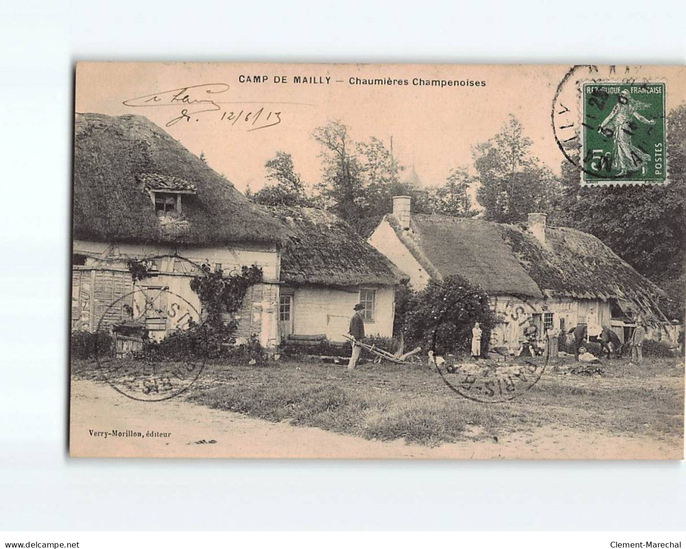 CAMP DE MAILLY: Chaumières Champenoises - Très Bon état - Mailly-le-Camp