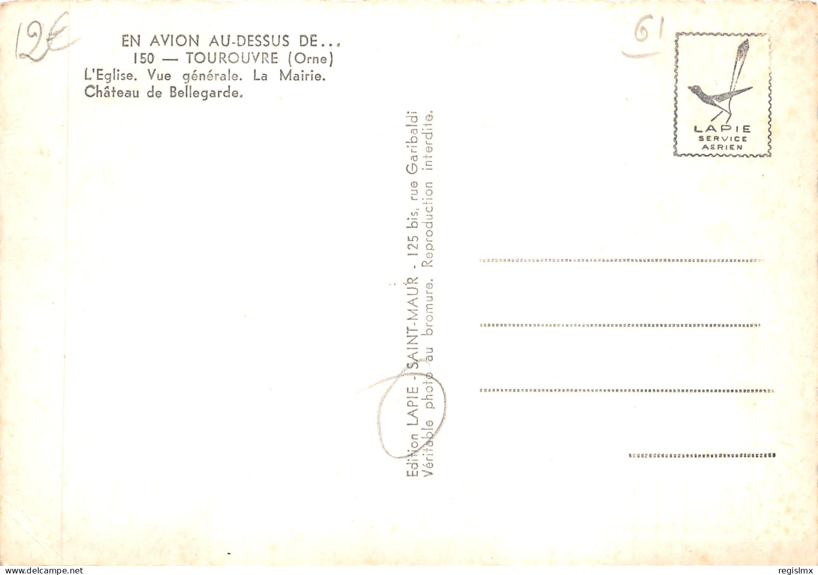 61-TOUROUVRE-N°T571-C/0369 - Altri & Non Classificati