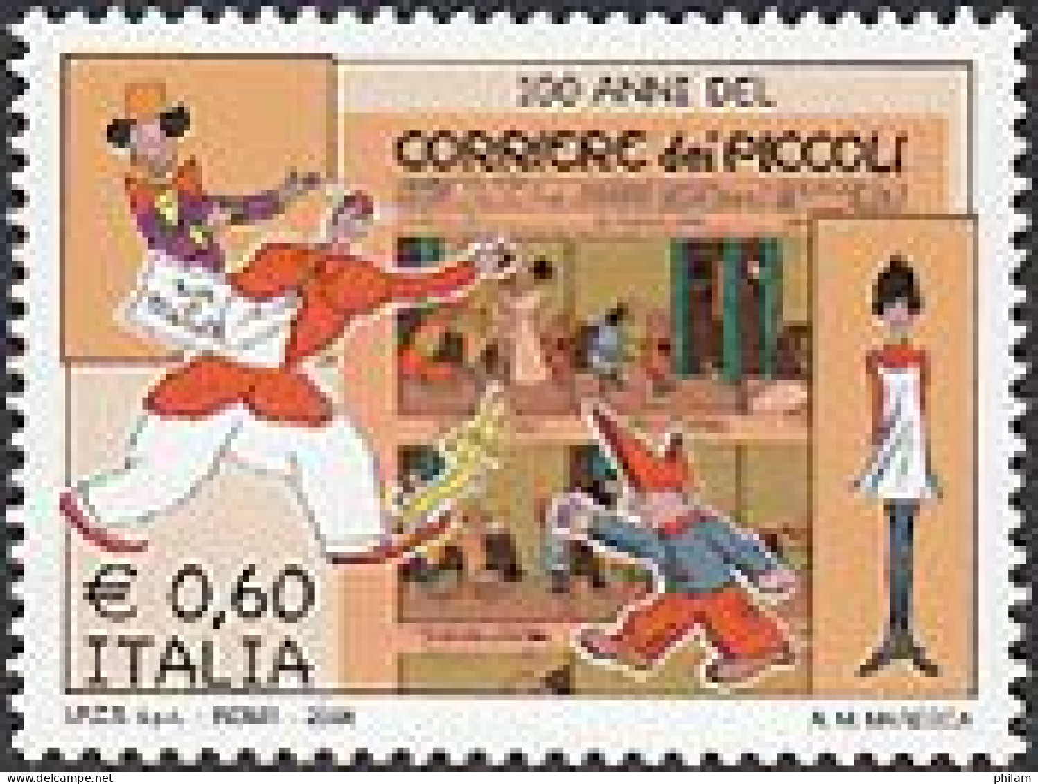 ITALIE 2008-Courrier Des Petits-1 V. - 2001-10: Neufs