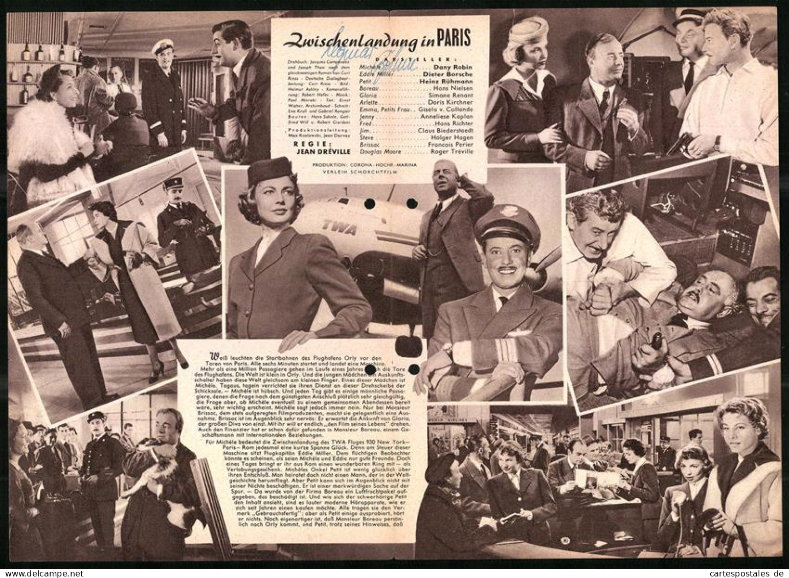 Filmprogramm IFB Nr. 2697, Zwischenlandung In Paris, Dany Robin, Heinz Rühmann, Dieter Borsche, Regie: Jean Dréville  - Zeitschriften