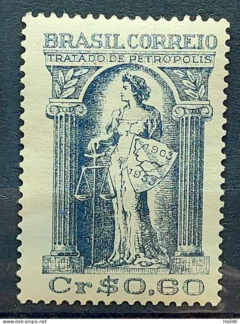 C 320 Brazil Stamp Fiftieth Anniversary Of The Treaty Of Petropolis Justice Rights Map 1953 - Ungebraucht