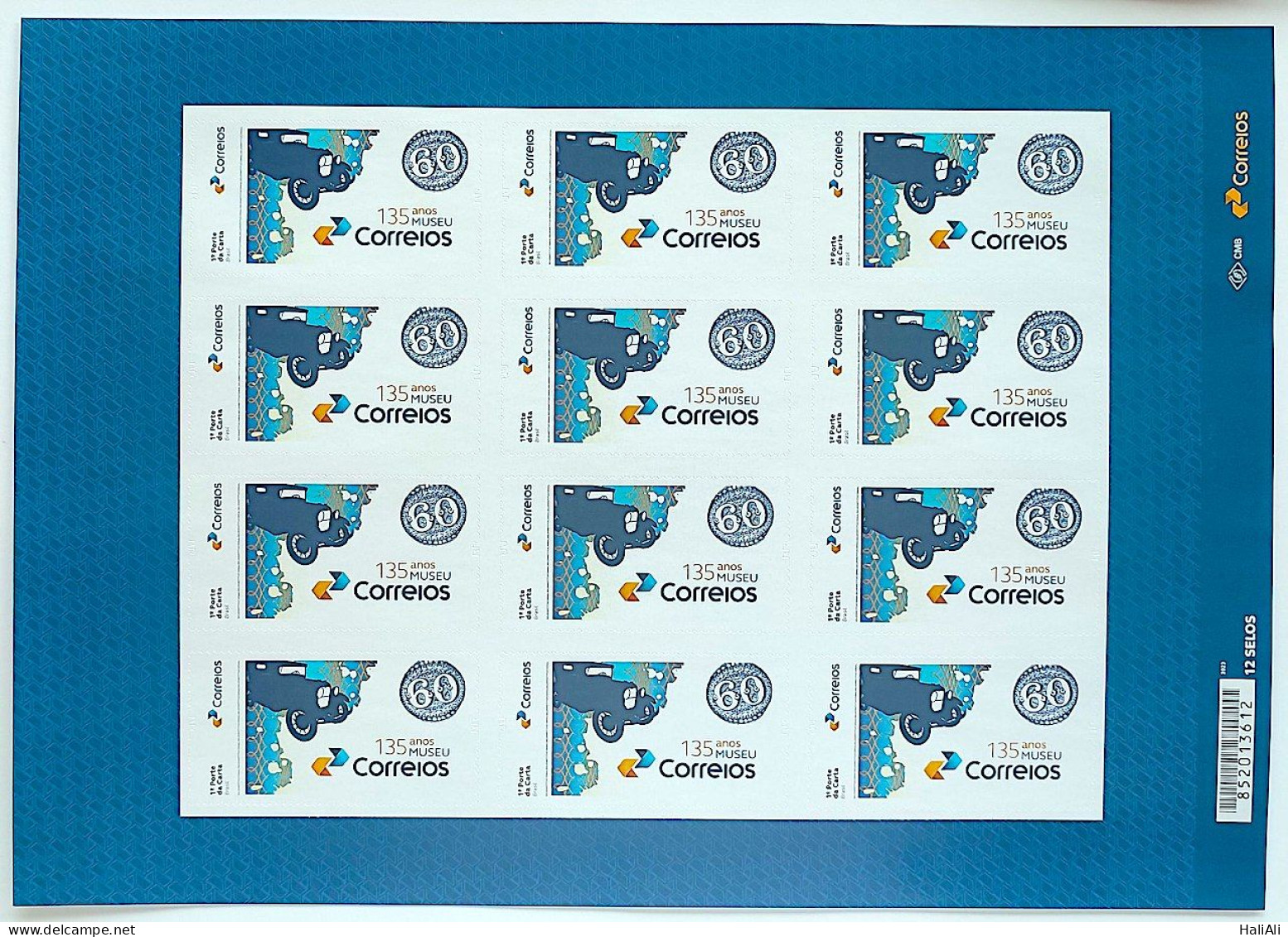SI 17 Brazil Institutional Stamp Rondon Postal Museum Car Bull's Eye 2024 Sheet - Personalized Stamps