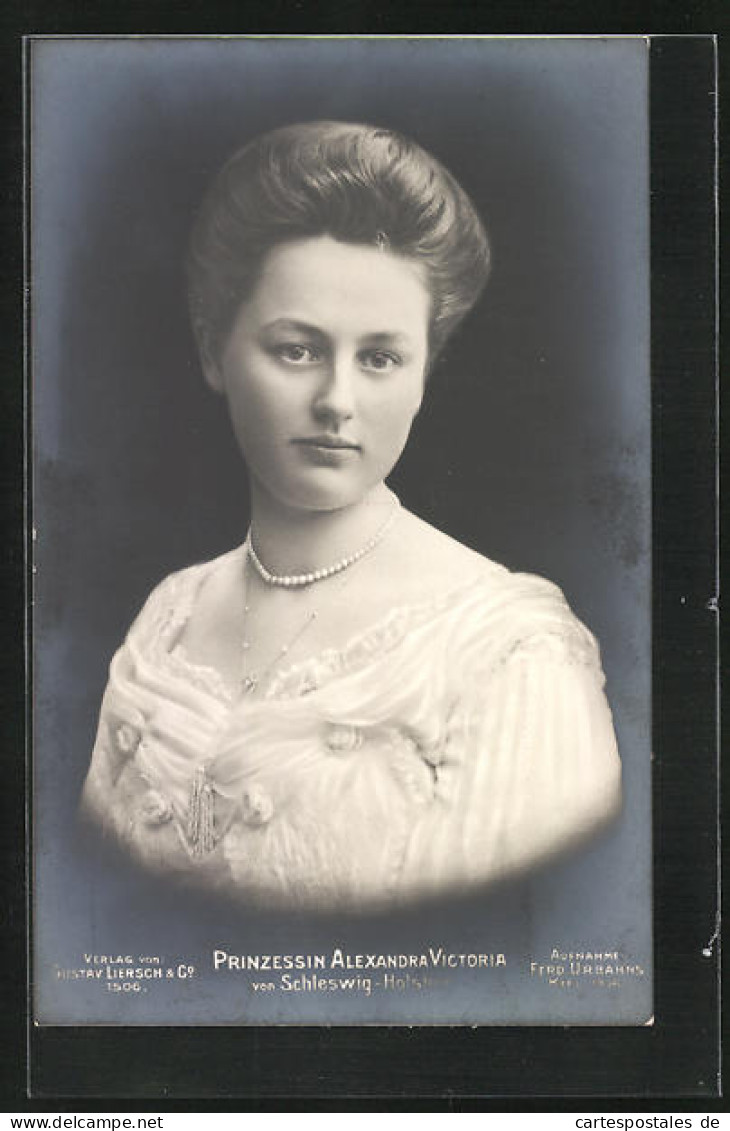 AK Prinzessin Alexandra Victoria Von Schleswig-Holstein  - Familles Royales