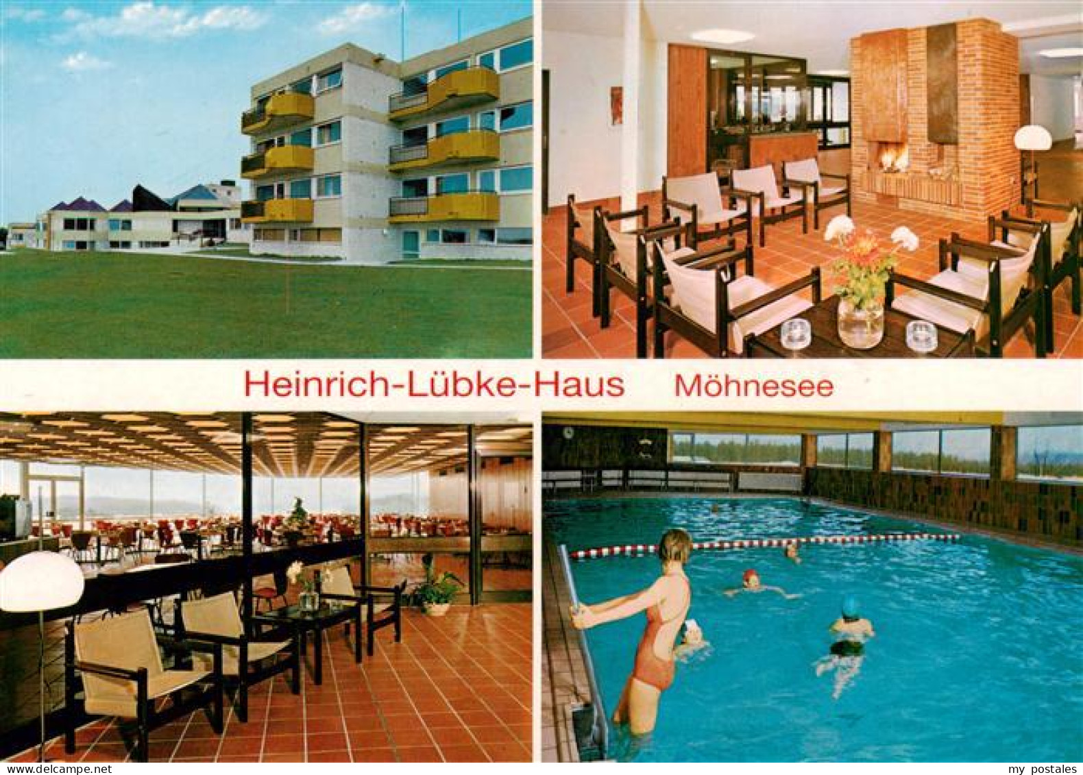 73945511 Moehnesee Heinrich-Luebke-Haus Speisesaal Hallenbad Familienferien- Und - Autres & Non Classés