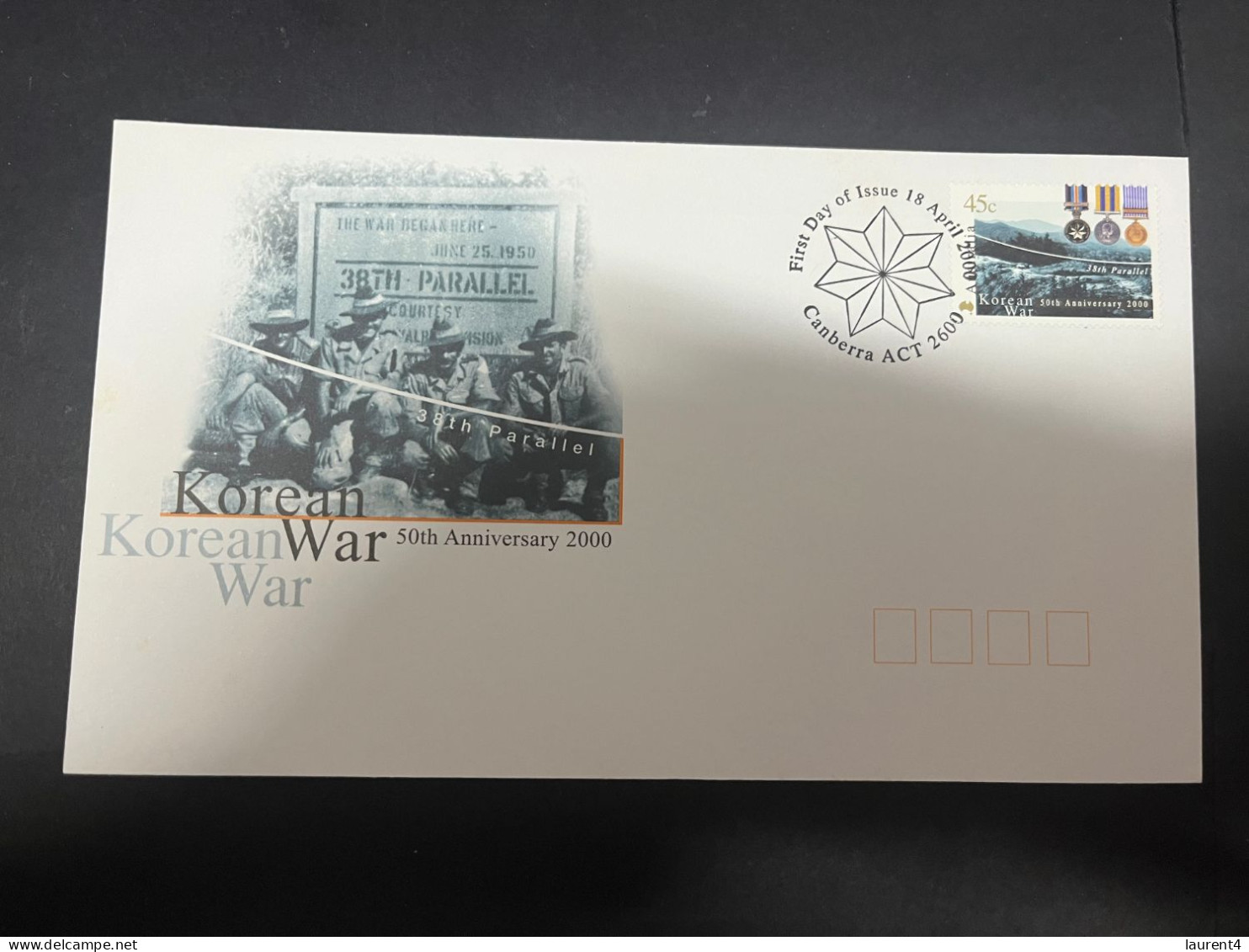 13-5-2024 (5 Z 2) Australia FDC - Korean War 50th Anniversary (2000) - FDC