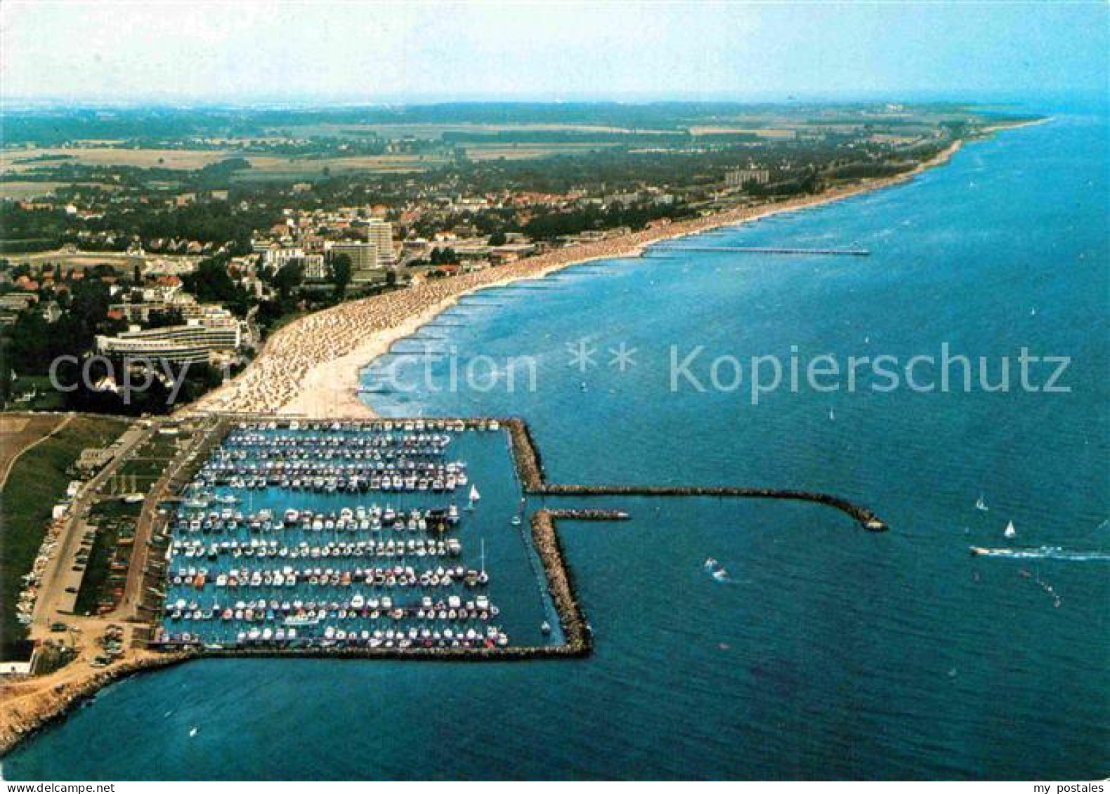 72872684 Groemitz Ostseebad Fliegeraufnahme Mit Jachthafen Strand Brenkenhagen - Grömitz