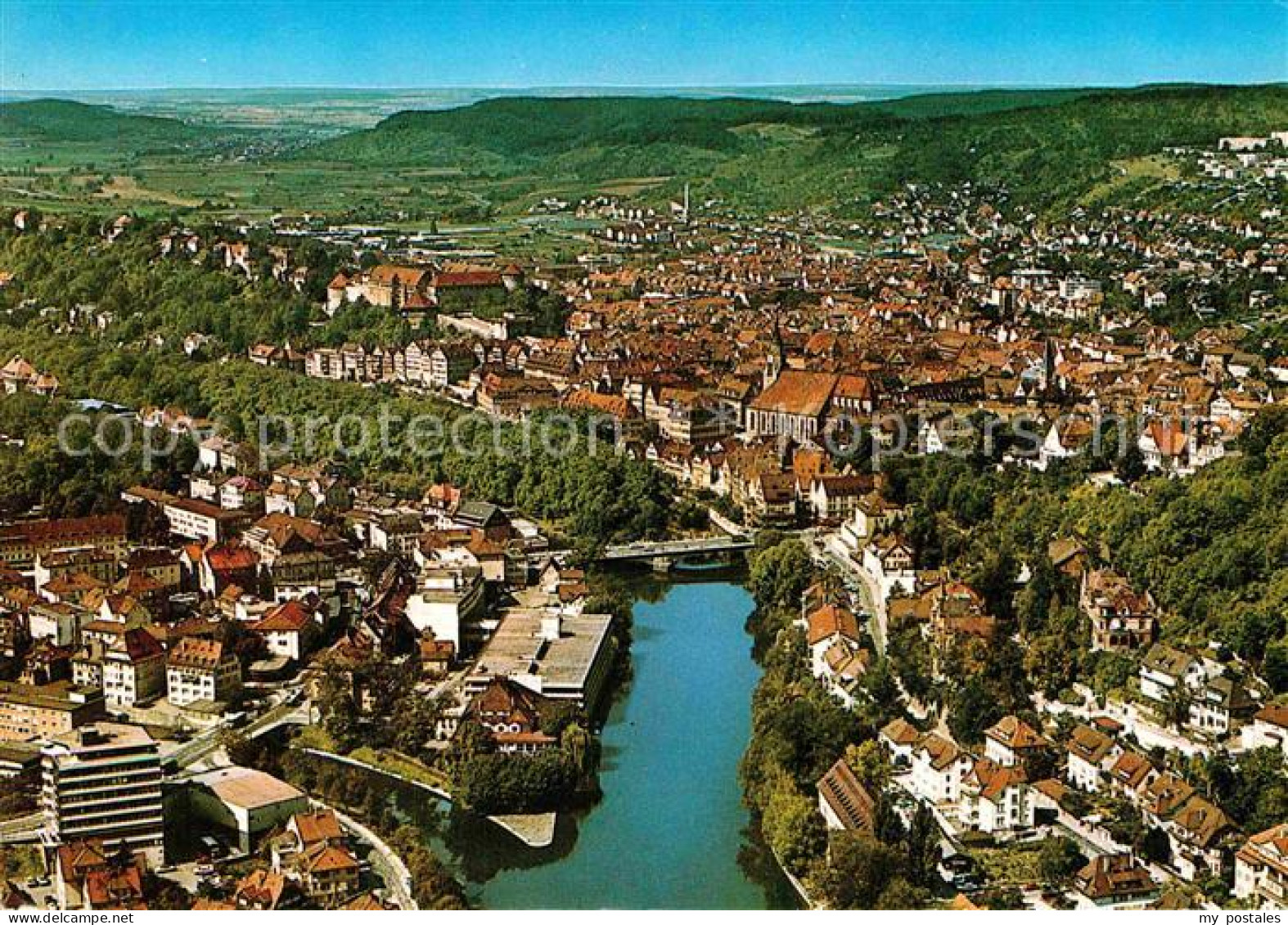 72872399 Tuebingen Stadtpanorama Universitaetsstadt Blick Von Osten Auf Neckar U - Tübingen