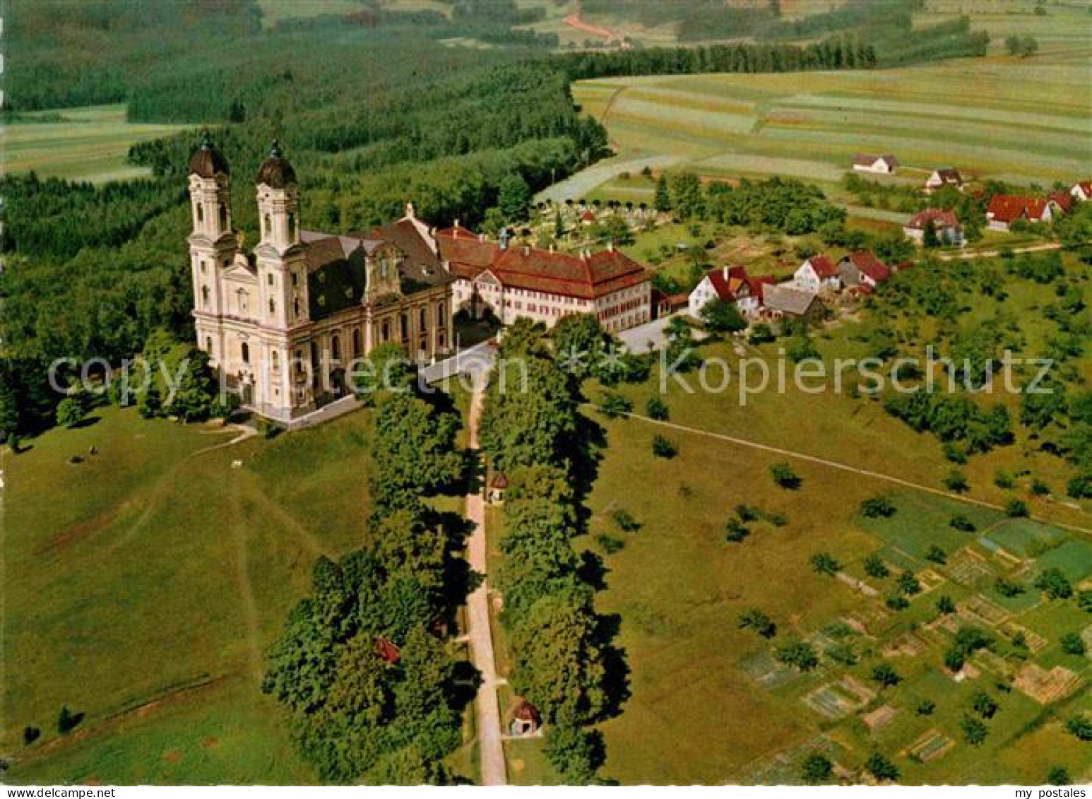 72872348 Schoenenberg Ellwangen Exerzitienhaus Fliegeraufnahme Ellwangen (Jagst) - Ellwangen