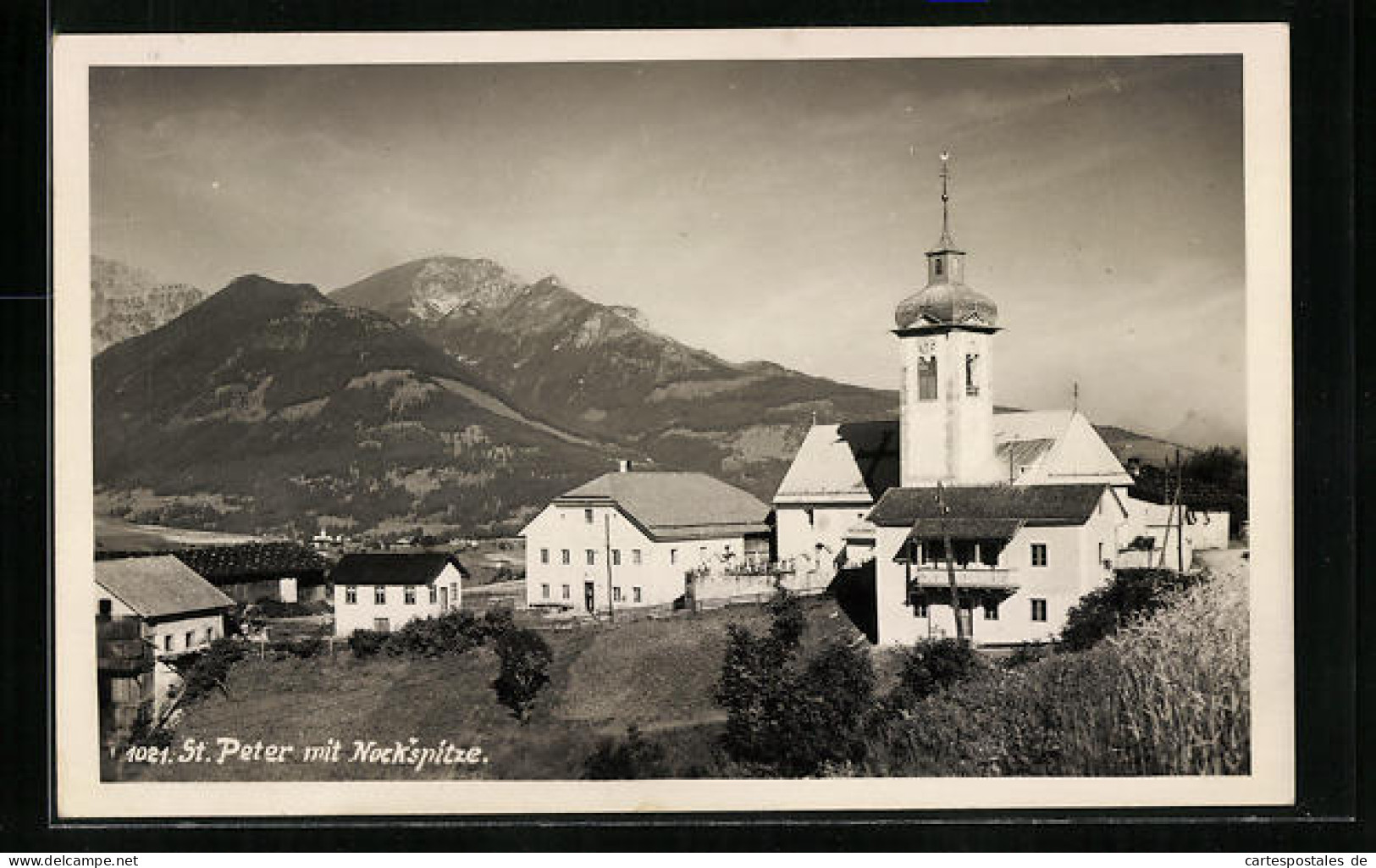 AK Ellbögen, St. Peter, Kirche Und Nockspitze  - Autres & Non Classés