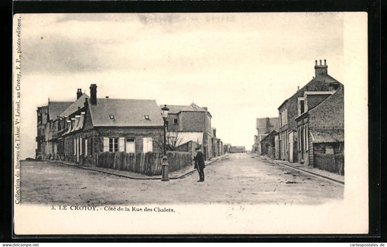 CPA Le Crotoy, Cote De La Rue Des Chalets  - Le Crotoy