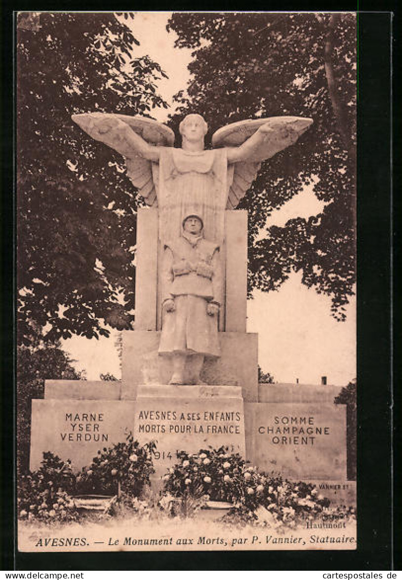 CPA Avesnes, Le Monument Aux Morts  - Other & Unclassified