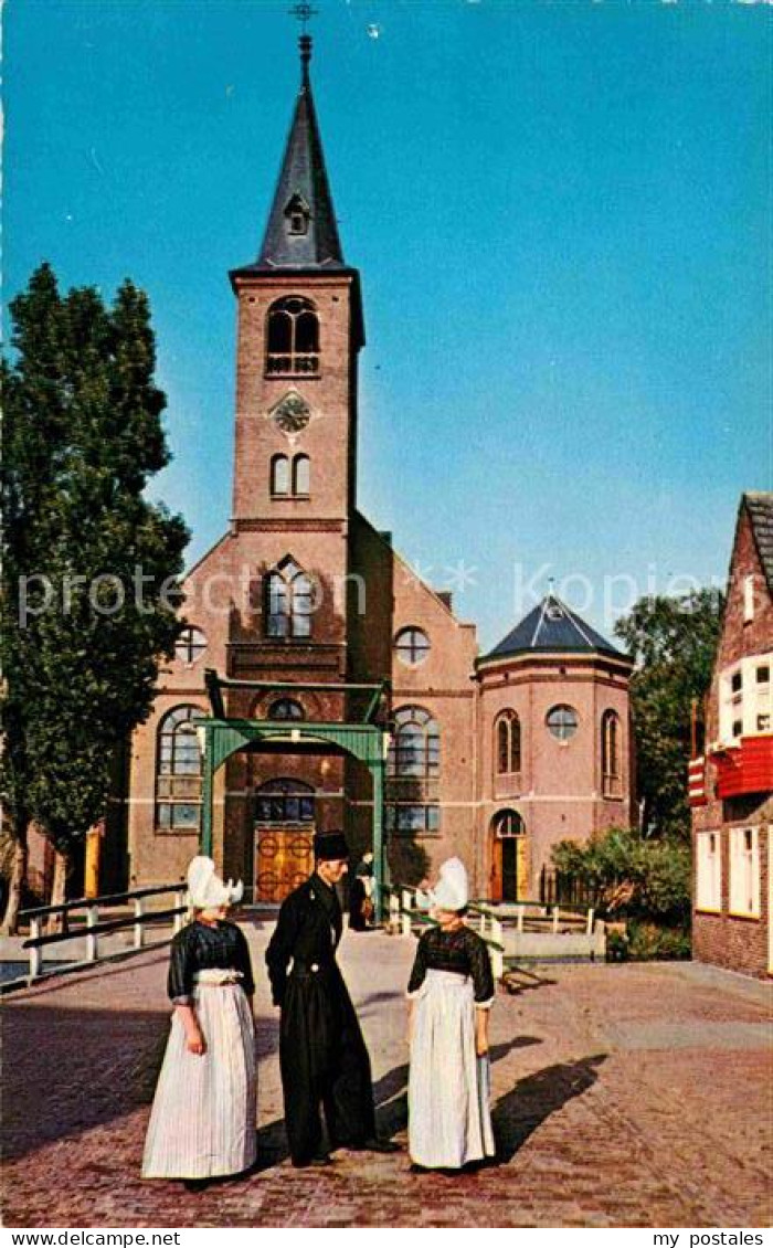 72868620 Volendam Tracht Und Kirche Volendam - Other & Unclassified